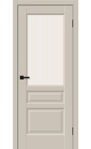 Межкомнатная дверь Неоклассик-35, со стеклом, цвет Cream Silk